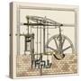 Watt's Steam Engine Circa 1765-W. Weiler-Stretched Canvas