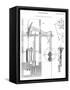 Watt's Steam Engine, Historical Artwork-Library of Congress-Framed Stretched Canvas