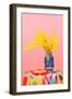 Wattle on Pink Still Life-Julia-Framed Giclee Print