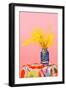 Wattle on Pink Still Life-Julia-Framed Giclee Print