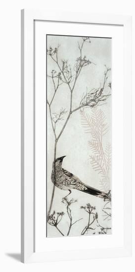 Wattlebird Resting on a Branch-Trudy Rice-Framed Art Print