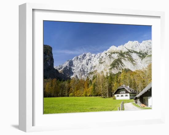 Watzmann east face, Nationalpark Berchtesgaden, Bavaria, Germany.-Martin Zwick-Framed Premium Photographic Print