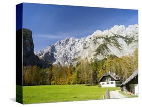 Watzmann east face, Nationalpark Berchtesgaden, Bavaria, Germany.-Martin Zwick-Stretched Canvas