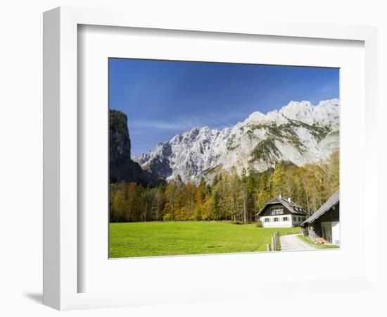 Watzmann east face, Nationalpark Berchtesgaden, Bavaria, Germany.-Martin Zwick-Framed Photographic Print