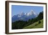 Watzmann Mountain, 2713m, Berchtesgaden, Upper Bavaria, Bavaria, Germany, Europe-Hans-Peter Merten-Framed Photographic Print