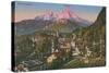 Watzmann Mountain in Berchtesgaden, Germany. Postcard Sent in 1913-German photographer-Stretched Canvas