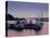 Waubaushene harbor at sunset, Ontario, Canada-null-Stretched Canvas