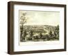 Waukesha, Wisconsin - Panoramic Map-Lantern Press-Framed Art Print