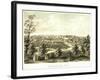 Waukesha, Wisconsin - Panoramic Map-Lantern Press-Framed Art Print