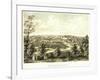 Waukesha, Wisconsin - Panoramic Map-Lantern Press-Framed Art Print