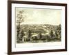 Waukesha, Wisconsin - Panoramic Map-Lantern Press-Framed Art Print