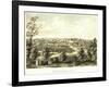 Waukesha, Wisconsin - Panoramic Map-Lantern Press-Framed Art Print