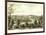 Waukesha, Wisconsin - Panoramic Map-Lantern Press-Framed Art Print