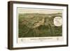 Wauwatosa, Wisconsin - Panoramic Map-Lantern Press-Framed Art Print