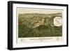 Wauwatosa, Wisconsin - Panoramic Map-Lantern Press-Framed Art Print