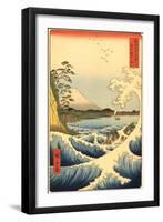 Wave and Fujiama, Japan-null-Framed Art Print