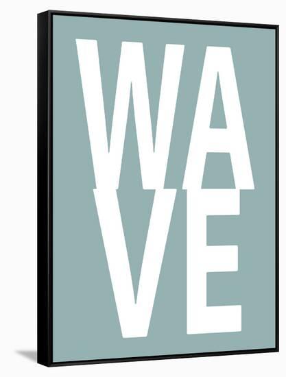 Wave Aqua-Jamie MacDowell-Framed Stretched Canvas