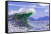 Wave breaking on a shallow reef off of Alaska-Mark A Johnson-Framed Stretched Canvas