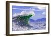 Wave breaking on a shallow reef off of Alaska-Mark A Johnson-Framed Photographic Print