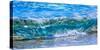 Wave breaking on the beach, Haena, Kauai, Hawaii, USA-Mark A Johnson-Stretched Canvas