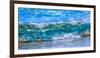 Wave breaking on the beach, Haena, Kauai, Hawaii, USA-Mark A Johnson-Framed Photographic Print