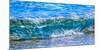 Wave breaking on the beach, Haena, Kauai, Hawaii, USA-Mark A Johnson-Mounted Photographic Print