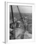 Wave Breaking over Deck of Liner Queen Elizabeth During Severe Storm on North Atlantic Crossing-Alfred Eisenstaedt-Framed Photographic Print