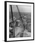 Wave Breaking over Deck of Liner Queen Elizabeth During Severe Storm on North Atlantic Crossing-Alfred Eisenstaedt-Framed Photographic Print