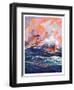 "Wave Breaks over Steamer,"March 21, 1936-Anton Otto Fischer-Framed Giclee Print