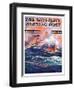 "Wave Breaks over Steamer," Saturday Evening Post Cover, March 21, 1936-Anton Otto Fischer-Framed Giclee Print