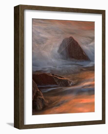 Wave Crashing, Cape May, New Jersey, USA-Jay O'brien-Framed Photographic Print