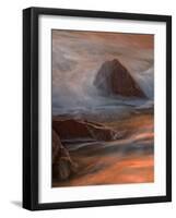 Wave Crashing, Cape May, New Jersey, USA-Jay O'brien-Framed Photographic Print