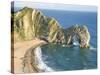 Wave-Cut Arch in Limestone Headland, Durdle Door, Jurassic Heritage Coast, Isle of Purbeck-Tony Waltham-Stretched Canvas