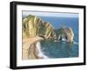 Wave-Cut Arch in Limestone Headland, Durdle Door, Jurassic Heritage Coast, Isle of Purbeck-Tony Waltham-Framed Photographic Print