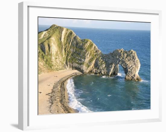 Wave-Cut Arch in Limestone Headland, Durdle Door, Jurassic Heritage Coast, Isle of Purbeck-Tony Waltham-Framed Photographic Print