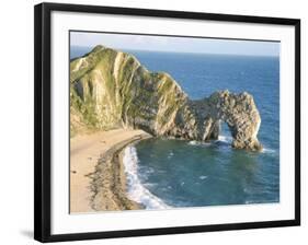 Wave-Cut Arch in Limestone Headland, Durdle Door, Jurassic Heritage Coast, Isle of Purbeck-Tony Waltham-Framed Photographic Print