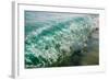 Wave folding over as it breaks in Kailua Bay, Oahu, Hawaii-Mark A Johnson-Framed Photographic Print