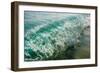 Wave folding over as it breaks in Kailua Bay, Oahu, Hawaii-Mark A Johnson-Framed Photographic Print