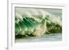 Wave on Wave-Super powerful breaking ocean wave, Kauai, Hawaii-Mark A Johnson-Framed Photographic Print