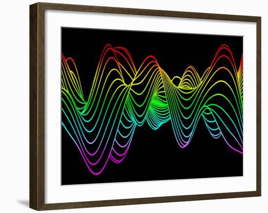 Wave Pattern, Computer Artwork-PASIEKA-Framed Photographic Print