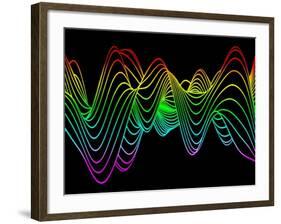 Wave Pattern, Computer Artwork-PASIEKA-Framed Photographic Print