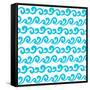 Wave Seamless Pattern-Devi108-Framed Stretched Canvas