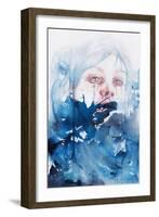 Wave Upon Wave, The Sea Brought Me Here-Agnes Cecile-Framed Art Print