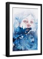 Wave Upon Wave, The Sea Brought Me Here-Agnes Cecile-Framed Art Print
