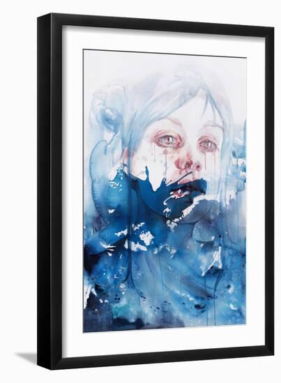 Wave Upon Wave, The Sea Brought Me Here-Agnes Cecile-Framed Art Print