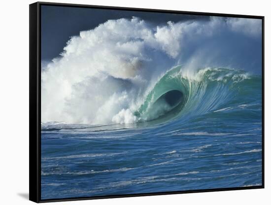 Wave, Waimea, North Shore, Hawaii-Douglas Peebles-Framed Stretched Canvas