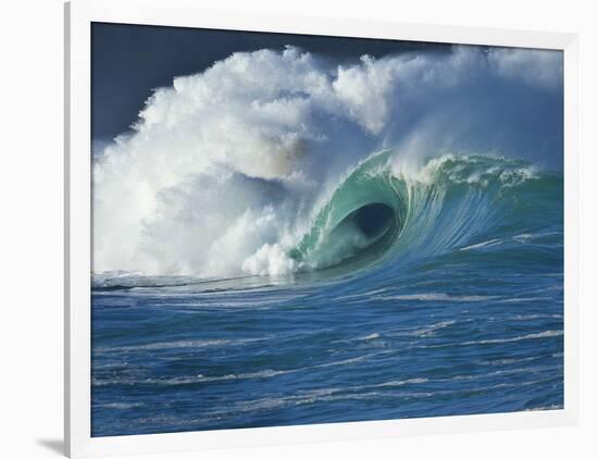 Wave, Waimea, North Shore, Hawaii-Douglas Peebles-Framed Photographic Print