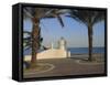 Wave Wall Promenade, Fort Lauderdale, Florida, USA-Fraser Hall-Framed Stretched Canvas