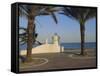 Wave Wall Promenade, Fort Lauderdale, Florida, USA-Fraser Hall-Framed Stretched Canvas