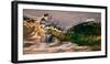 Wave Warp-Wave breaking on the beach, Kirra, Queensland, Australia-Mark A Johnson-Framed Photographic Print